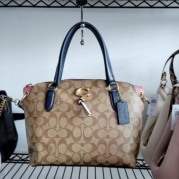 Coach Handbags - *$249 *NEW* COACH Im/Khaki/Midnight Multi SATCHEL